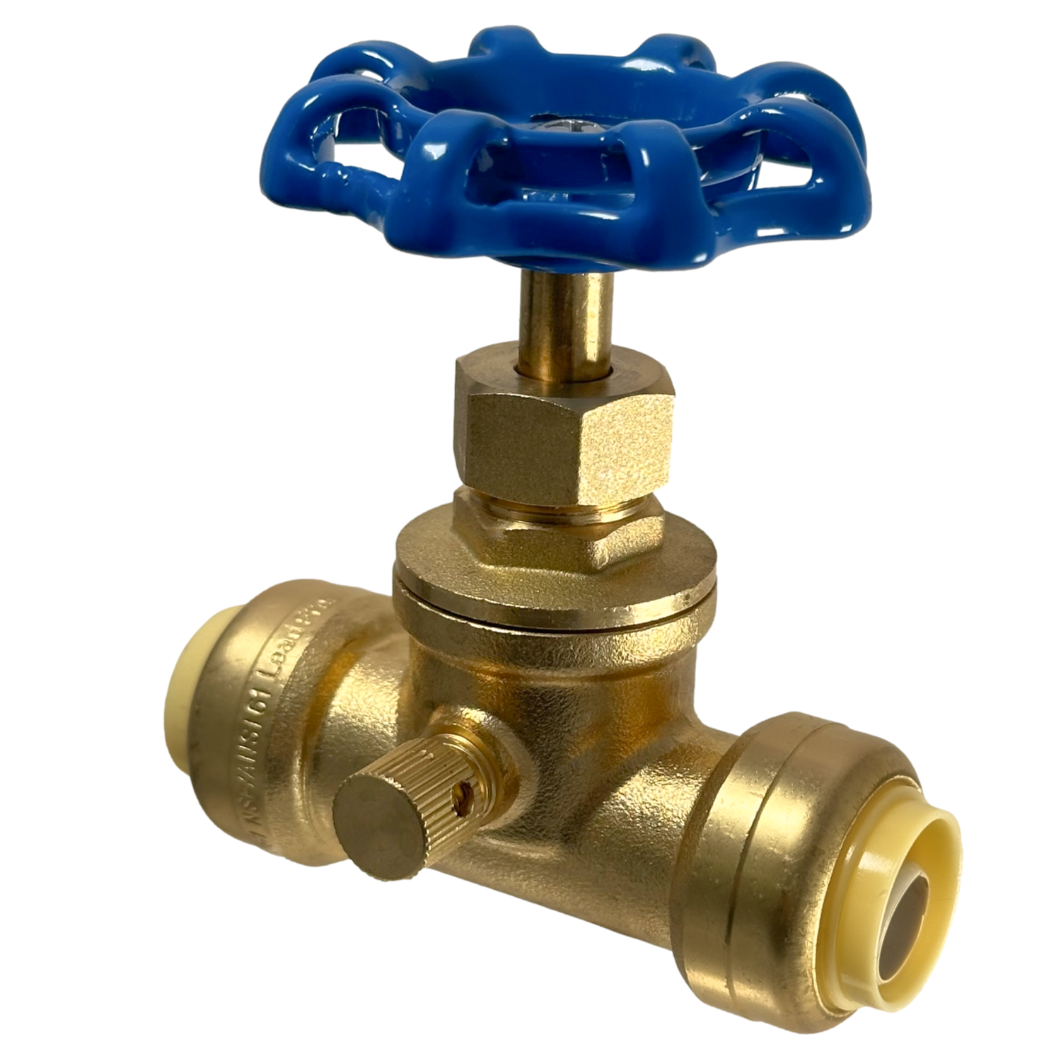  Push Fit Stop Valve with Drain Measuring 1/2" Push Fit Stop Valve with Drain Specifically Push Fit Valve