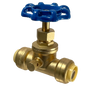  Push Fit Stop Valve with Drain Measuring 1/2" Push Fit Stop Valve with Drain Specifically Push Fit Valve