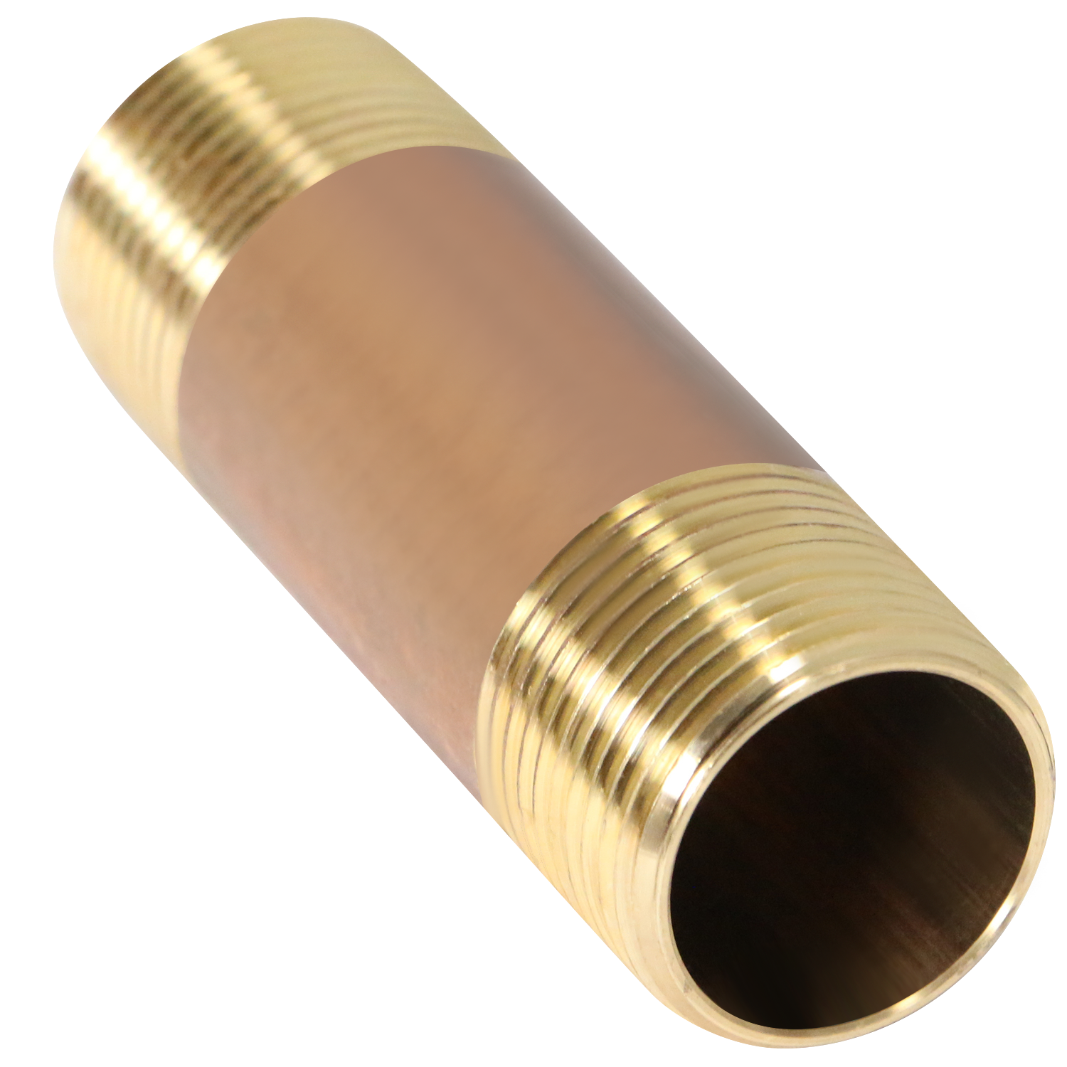 3/4 in x 3 in Red Brass Nipple 3/4 in x 5 in Red Brass Nipple Measuring 3/4 inch x 3 inch Specifically Brass NippleBrass Nipple