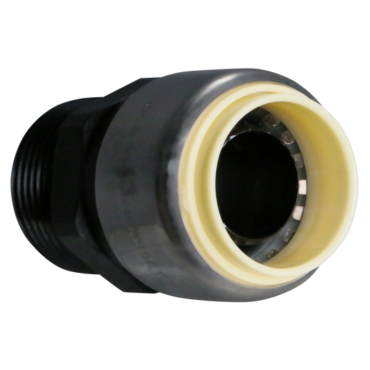  3/4" Push Fit Male Adapter Push To Connect Adapter PPSU Plastic 3/4" Push Fit Cap Push To Connect Cap PPSU Plastic Measuring 3/4" Specifically Push Fit Plastic AdapterPush Fit Plastic Cap