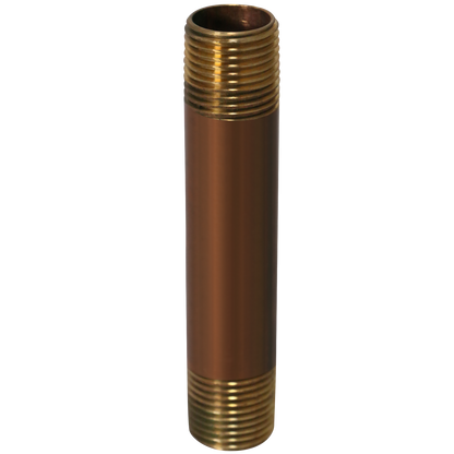 1/2 in x 4-1/2 in Red Brass Nipple 1/2 in x 5 in Red Brass Nipple Measuring 1/2 inch x 4-1/2 inch Specifically Brass NippleBrass Nipple