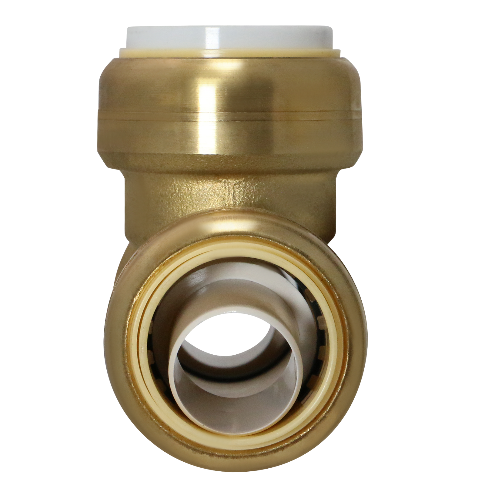  1" CTS x 1" CTS x 1" PVC Push Fit Tee Push To Connect Tee 1/2" Push Fit Coupling Push To Connect Coupling PPSU Plastic Measuring 1" CTS x 1" CTS x 1" PVC Specifically Push Fit PVC to CTS TeePush Fit Plastic Coupling