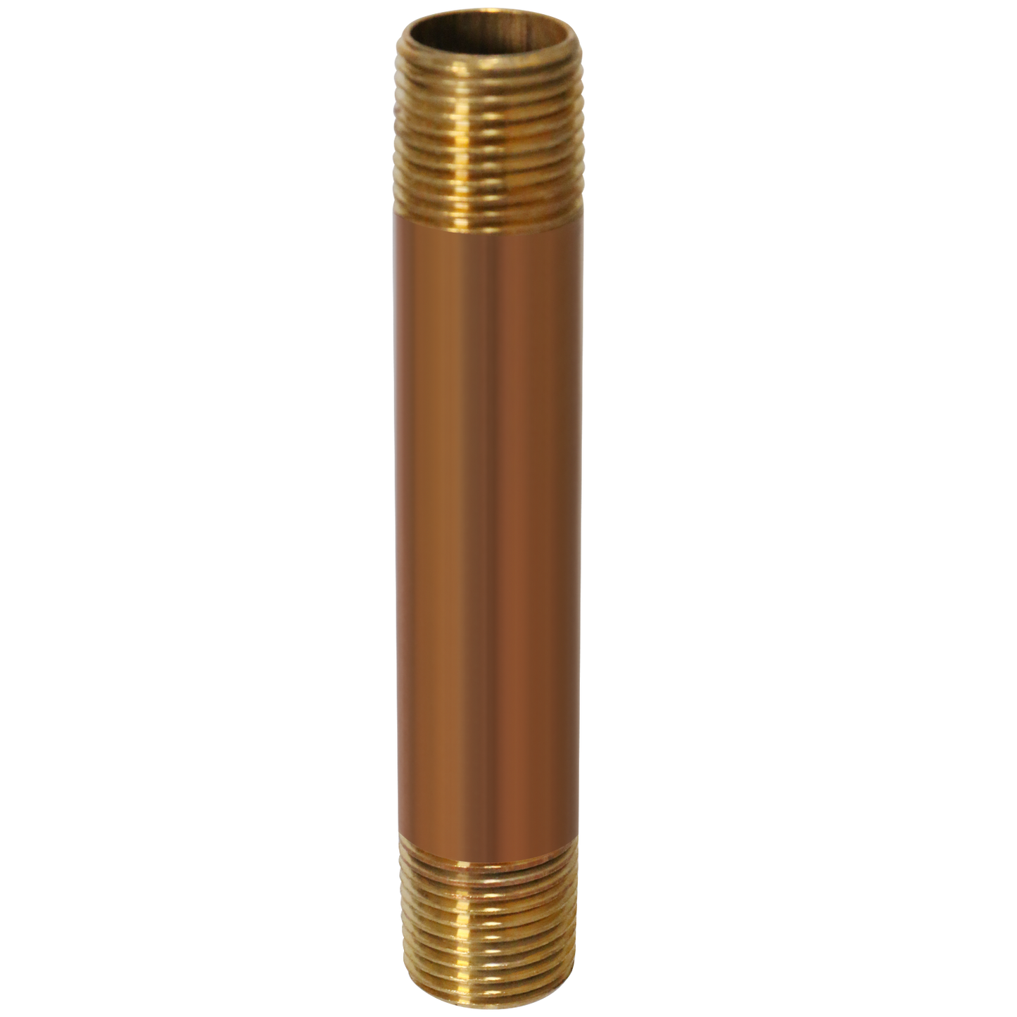 1/2 in x 5 in Red Brass Nipple 1/2 in x 6 in Red Brass Nipple Measuring 1/2 inch x 5 inch Specifically Brass NippleBrass Nipple