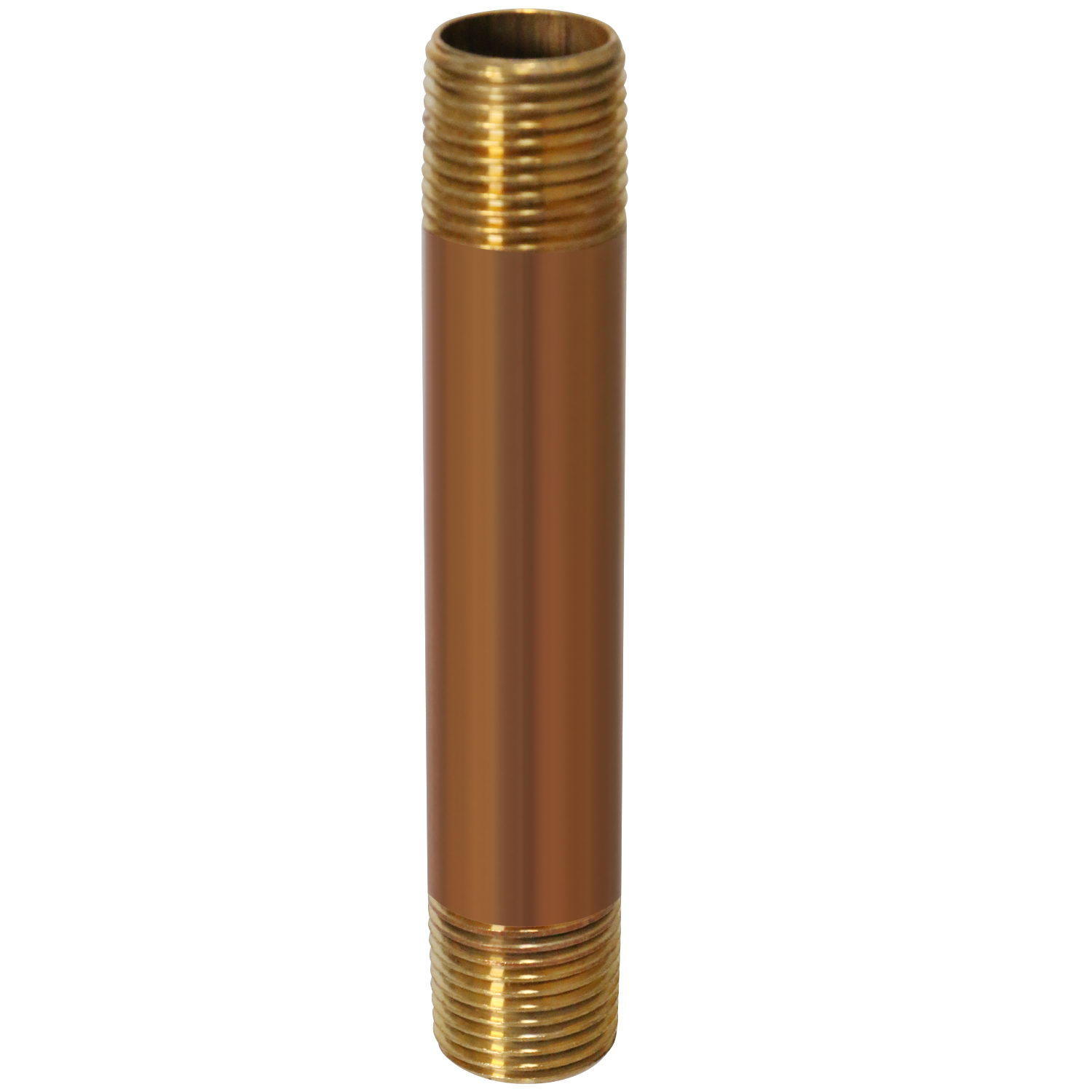 1/2 in x 5 in Red Brass Nipple 1/2 in x 6 in Red Brass Nipple Measuring 1/2 inch x 5 inch Specifically Brass NippleBrass Nipple