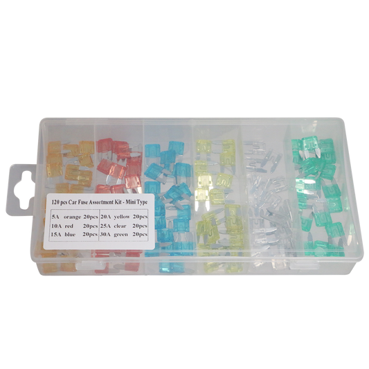 1-Pack 120 pcs- Mini Car Fuses Assortment Kit Replacement Fuses for Car/RV/Truck/Motorcycle/Boat 1-Pack 120 pcs- Medium Car Fuses Assortment Kit Replacement Fuses for Car/RV/Truck/Motorcycle/Boat 1-Pack 100 Pcs Solder Seal Wire Connector 1-Pack 1200 Pcs Wire Ferrules with Crimpers Pliers Kit Adjustable Ratchet Tools with Terminals Connectors AWG 23-7 0.5-10mm² Measuring Mini Specifically Car FuseCar FuseSolder Seal WireWire Ferrules