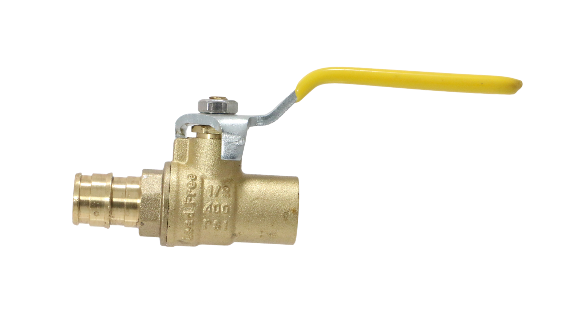 Pex A Expansion Female Sweat Ball Valve Measuring 1/2" x 1/2" Pex A Expansion Female Sweat Ball Valve Specifically Pex A Expansion Female Sweat Ball Valve