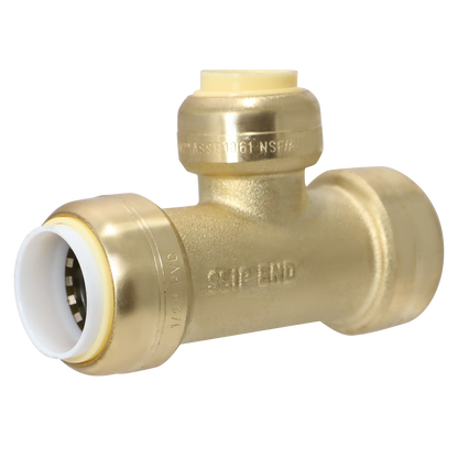  1/2" PVC x 1/2" PVC x 1/2" CTS Push Fit Tee 3/4" CTS x 3/4" CTS x 3/4" PVC Push Fit Tee Measuring 1/2" PVC x 1/2" PVC x 1/2" CTS Specifically Push Fit PVC to CTS TeePush Fit PVC to CTS Tee