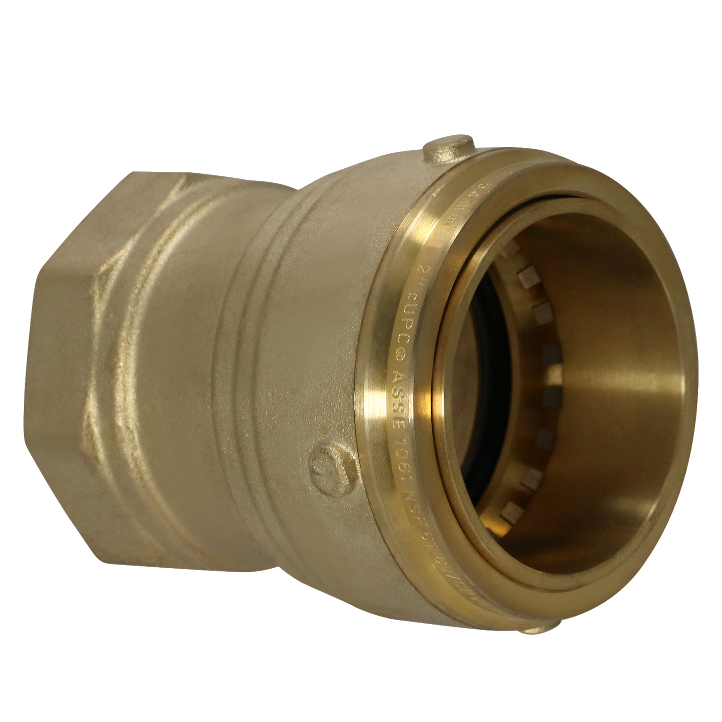  2" Push Fit Female Adapter 2" Push To Connect Female Adapter Compression Sleeve 5/8 Compression Ring Measuring 2" Specifically Push Fit Female AdapterCompression Ring