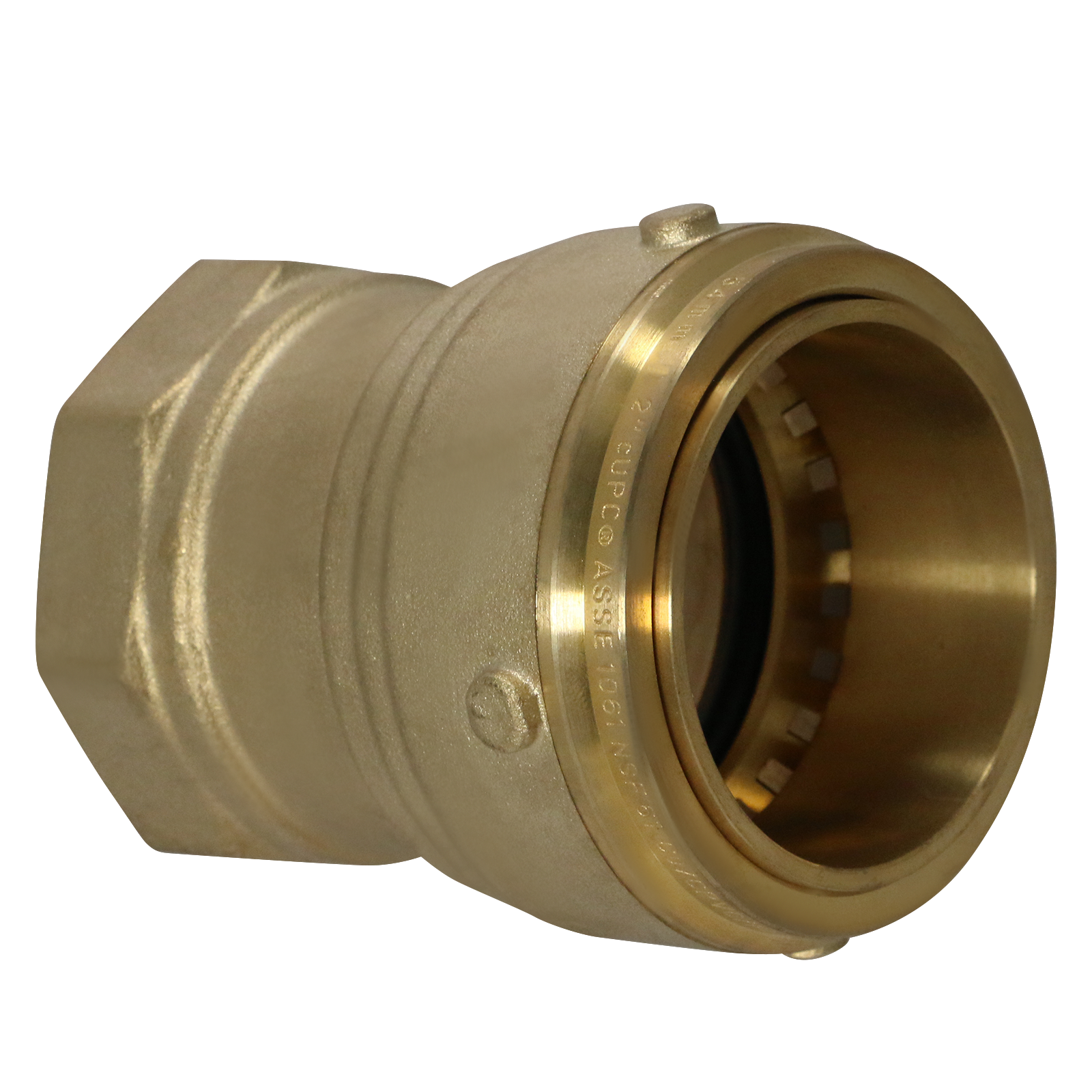  2" Push Fit Female Adapter 2" Push To Connect Female Adapter Compression Sleeve 5/8 Compression Ring Measuring 2" Specifically Push Fit Female AdapterCompression Ring