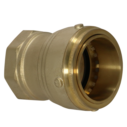  2" Push Fit Female Adapter 2" Push To Connect Female Adapter Compression Sleeve 5/8 Compression Ring Measuring 2" Specifically Push Fit Female AdapterCompression Ring