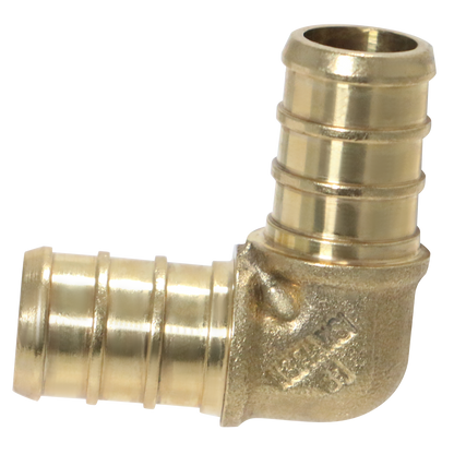 Pex Barb Crimp Elbow Measuring 3/8 inch Pex B Elbow Specifically Pex Barb Crimp Elbow