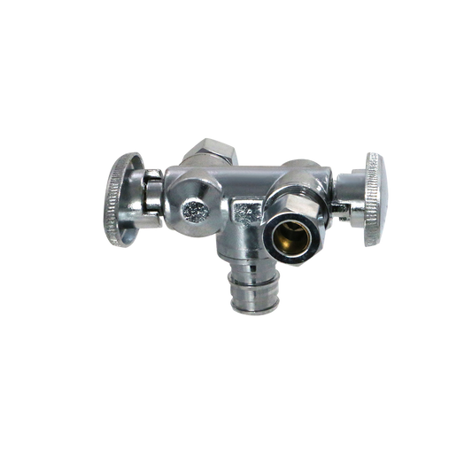  Pex A Expansion Dual OD Compression Angle Valve Push Fit Slip Ball Valve Brass Measuring Pex Expansion 1/2" x 3/8" OD Compression Dual Valve Specifically Pex A Expansion ValvesPush Fit Slip Ball Valve