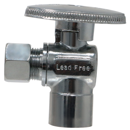 OD Compression Sweat Angle Valve OD Compression Sweat Straight Valve Measuring 3/8 Inch OD Compression x 1/2 Sweat Angle Valve Specifically OD Compression Sweat Angle ValveOD Compression Sweat Straight Valve