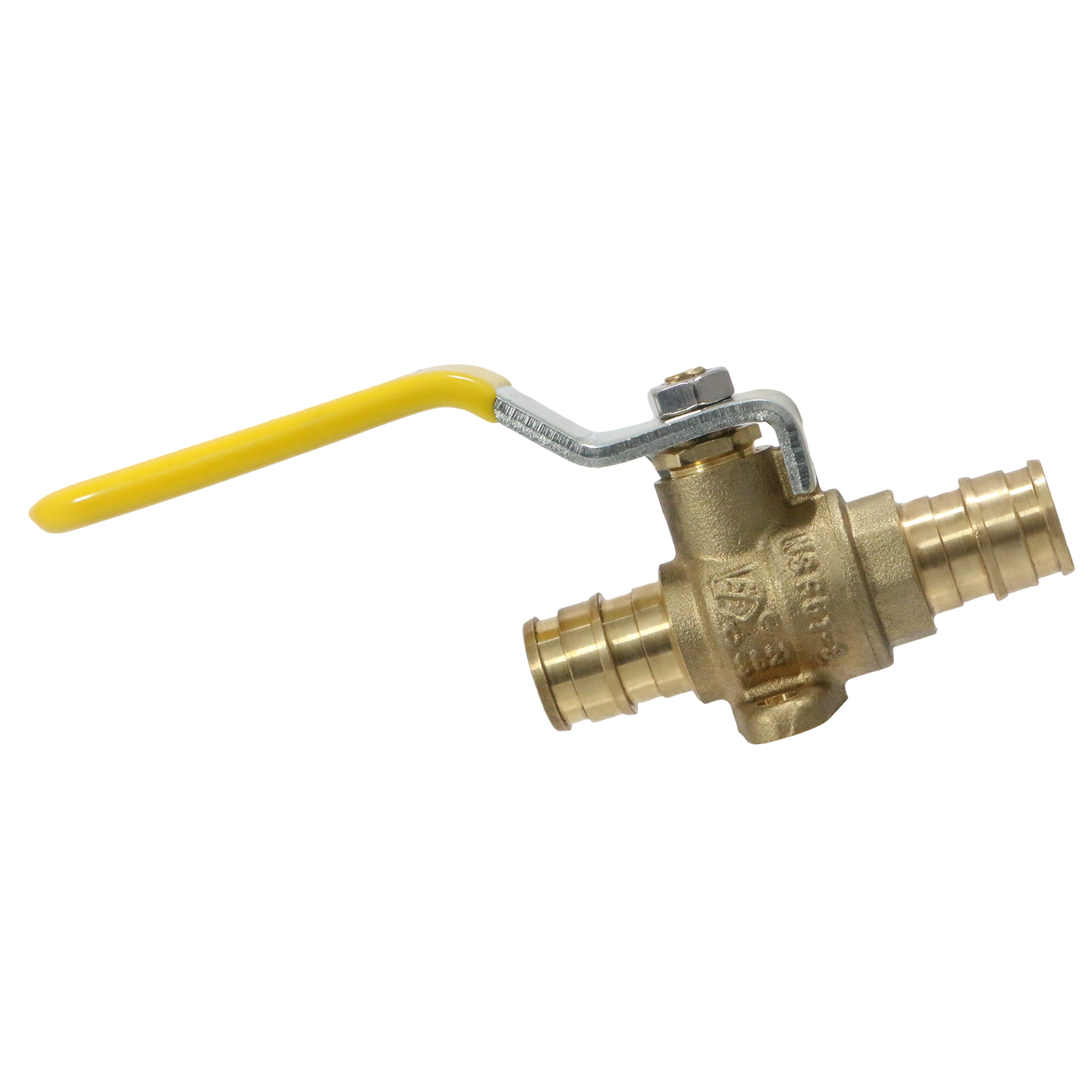 Pex-A Expansion Ball Expansion Valve with Drop Ear Measuring Pex A 1/2" x 1/2" Ball Valve with Drop Ear Specifically Pex A Ball Valve with Drop Ear