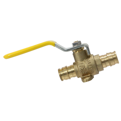 Pex-A Expansion Ball Expansion Valve with Drop Ear Measuring Pex A 1/2" x 1/2" Ball Valve with Drop Ear Specifically Pex A Ball Valve with Drop Ear