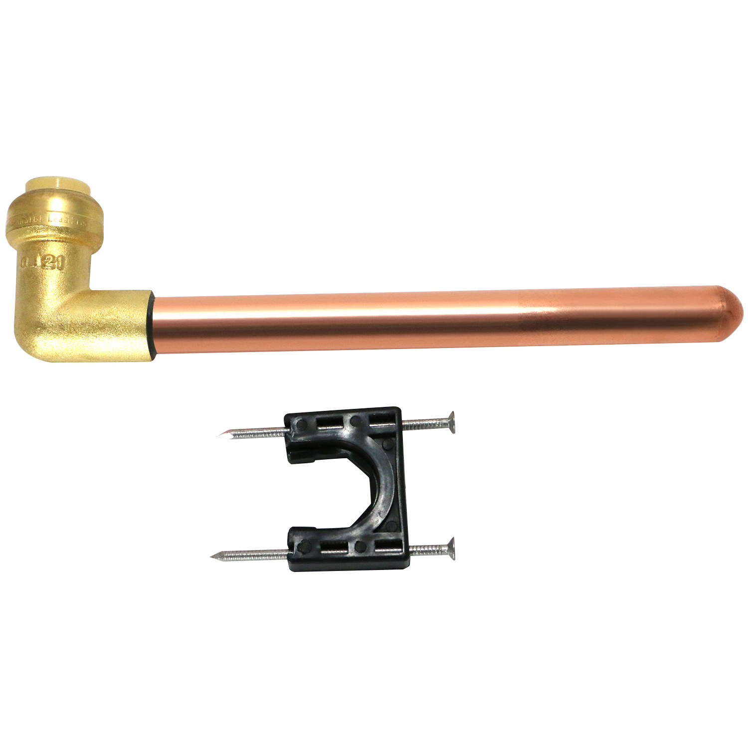  1/2" Push Fit Stub Out Elbow 8 Inch Measuring 1/2" Push Fit, 8" Long Specifically Push Fit Stub Out