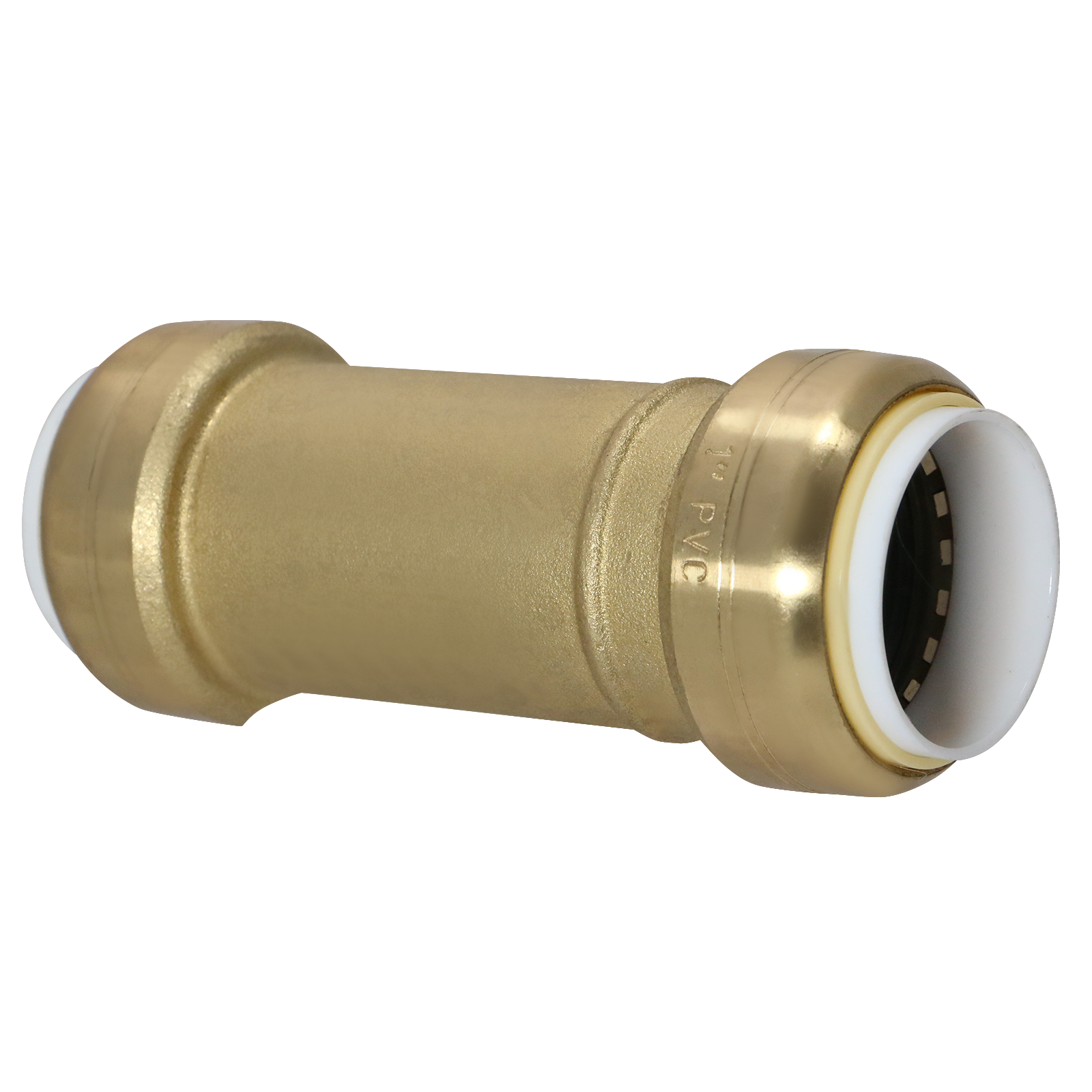  1 Inch PVC Push Fit Slip Coupling 1/2" CTS x 1/2" CTS x 1/2" PVC Push Fit Tee Measuring 1" Specifically Push Fit Slip CouplingPush Fit PVC to CTS Tee