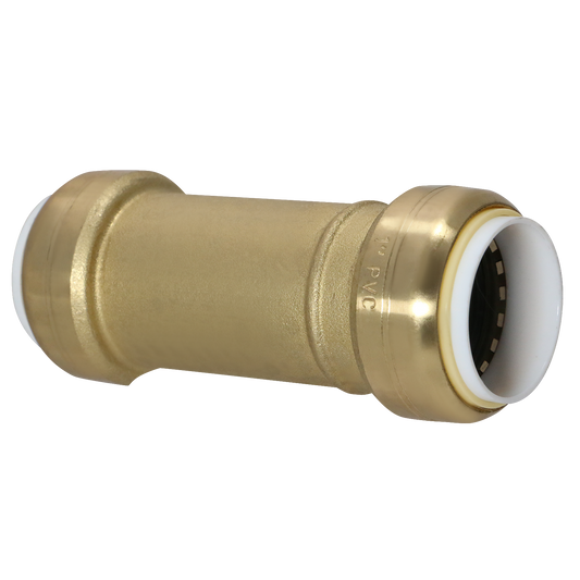  1 Inch PVC Push Fit Slip Coupling 1/2" CTS x 1/2" CTS x 1/2" PVC Push Fit Tee Measuring 1" Specifically Push Fit Slip CouplingPush Fit PVC to CTS Tee