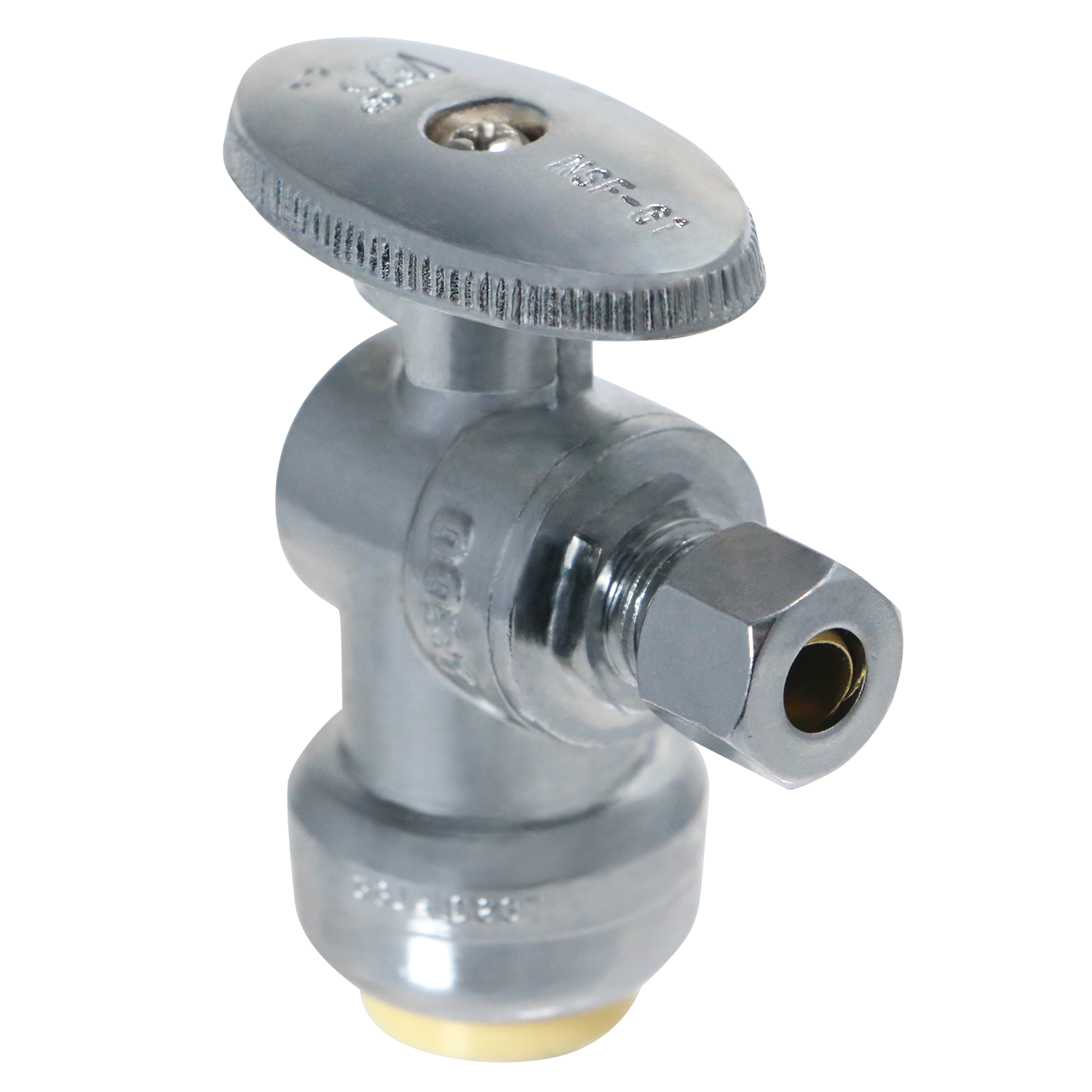 Push Fit x OD Compression Straight/Angle Stop Valve Measuring 1/2 Push x 1/4 inch Compression Angle Specifically Push Fit OD Compression Valve