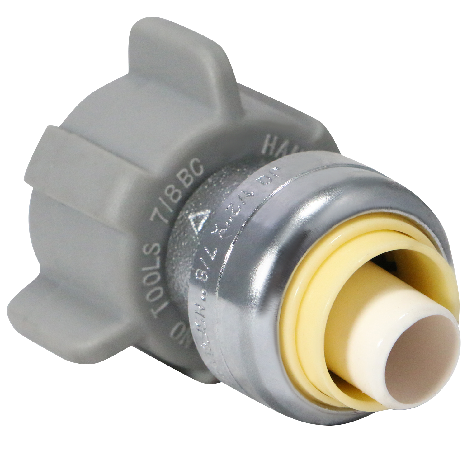  Push to Connect Ballcock Toilet Adapter Pex A Expansion Dual OD Compression Angle Valve Measuring Push Fit 1/2" x 7/8" Ballcock Specifically Push to Connect Toilet AdaptersPex A Expansion Valves