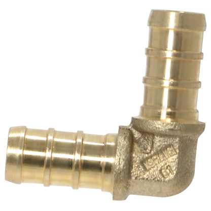 Pex Barb Crimp Elbow Measuring 3/8 inch Pex B Elbow Specifically Pex Barb Crimp Elbow