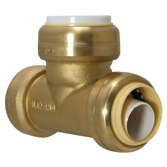  1" CTS x 1" CTS x 1" PVC Push Fit Tee Push To Connect Tee 1/2" Push Fit Coupling Push To Connect Coupling PPSU Plastic Measuring 1" CTS x 1" CTS x 1" PVC Specifically Push Fit PVC to CTS TeePush Fit Plastic Coupling
