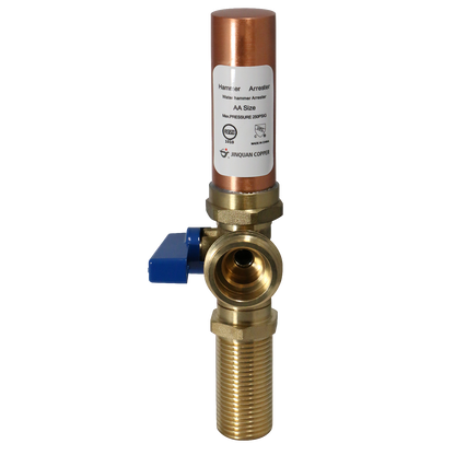  Washing Machine Outlet Stop Valve with Hammer Arrestor - 1/2 Inch MIP x 3/4 Inch MHT Blue Handle Premium Washing Machine Outlet Stop Valve with Hammer Arrestor Pex Barb Crimp Red Handle - 1/2 Inch Pex x 3/4 Inch MHT Measuring 1/2" MIP x 3/4 MHT Specifically washing machine outletwashing machine outlet