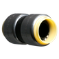  3/4" Push Fit Coupling Push To Connect Coupling PPSU Plastic 1/2" Push Fit Elbow Push To Connect Elbow PPSU Plastic Measuring 3/4" Specifically Push Fit Plastic CouplingPush Fit Plastic Elbow