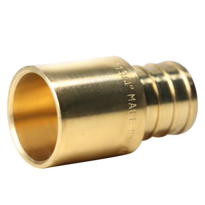  Pex Barb Crimp x Male Sweat Adapter Measuring Pex B 3/4" x 3/4" Male Sweat Adapter Specifically Pex Barb Crimp Male Sweat Adapter