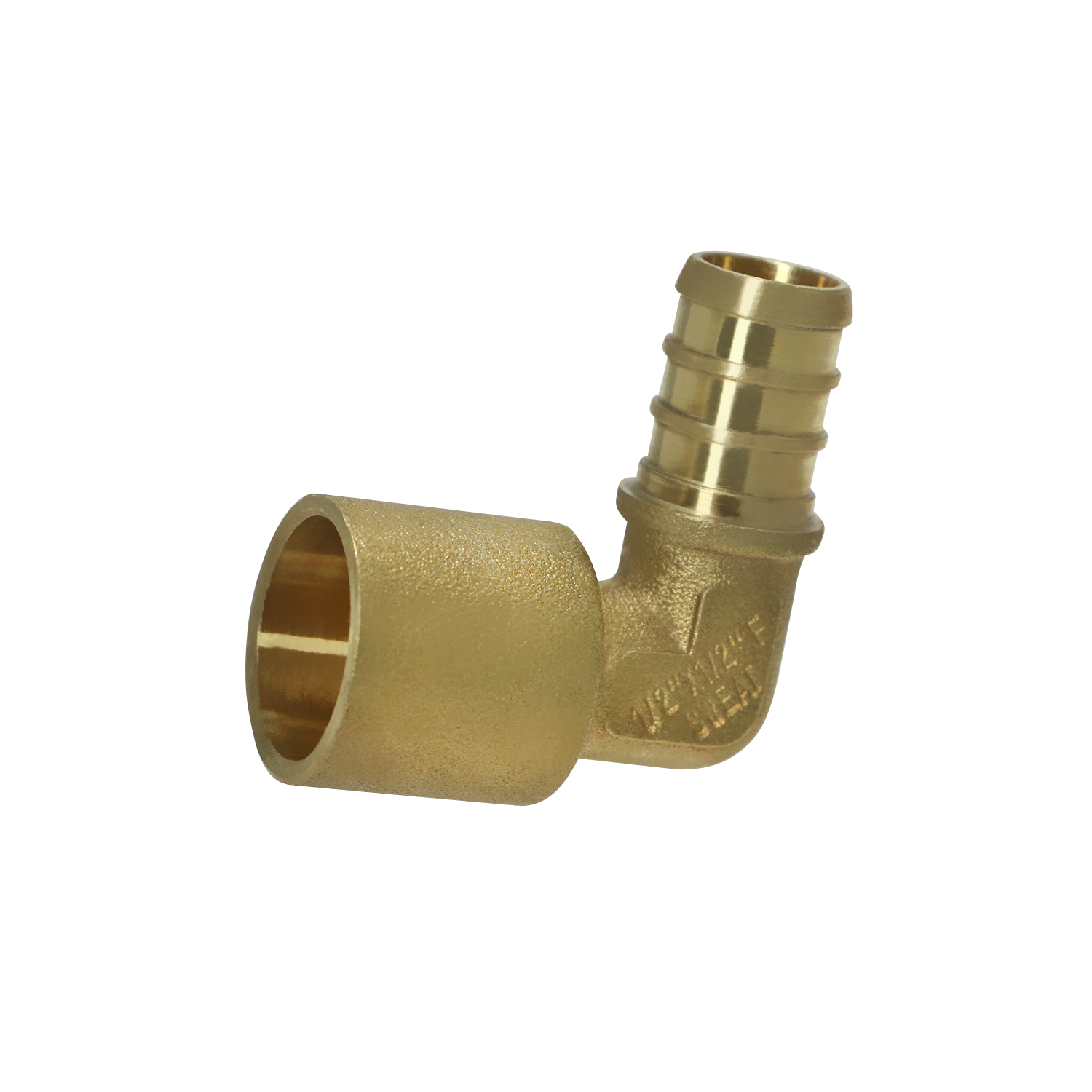  Pex Barb Crimp x Female Sweat Elbow Adapter Measuring Pex B 1/2" x 1/2" Female Sweat Adapter Elbow Specifically Pex Barb Crimp Female Sweat Adapter Elbow