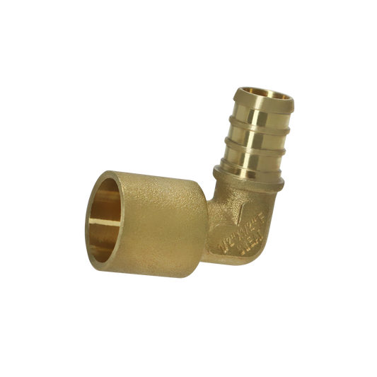 Pex Barb Crimp x Female Sweat Elbow Adapter Measuring Pex B 1/2" x 1/2" Female Sweat Adapter Elbow Specifically Pex Barb Crimp Female Sweat Adapter Elbow