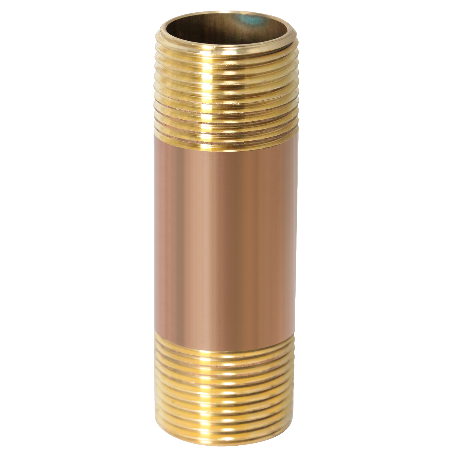 3/4 in x 3 in Red Brass Nipple 3/4 in x 5 in Red Brass Nipple Measuring 3/4 inch x 3 inch Specifically Brass NippleBrass Nipple