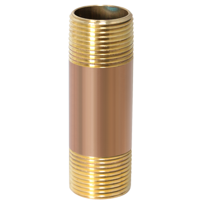 3/4 in x 3 in Red Brass Nipple 3/4 in x 5 in Red Brass Nipple Measuring 3/4 inch x 3 inch Specifically Brass NippleBrass Nipple