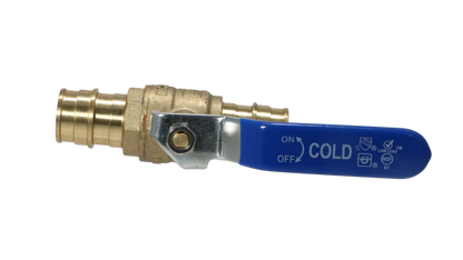 Pex A 3/4 Inch x 3/4 InchBall Valve Cold (Blue) Pex A 3/4 inch x 3/4 Inch Ball Hot (Red) Measuring 3/4 inch x 3/4 inch Specifically PEX A Ball ValvePEX A Ball Valve