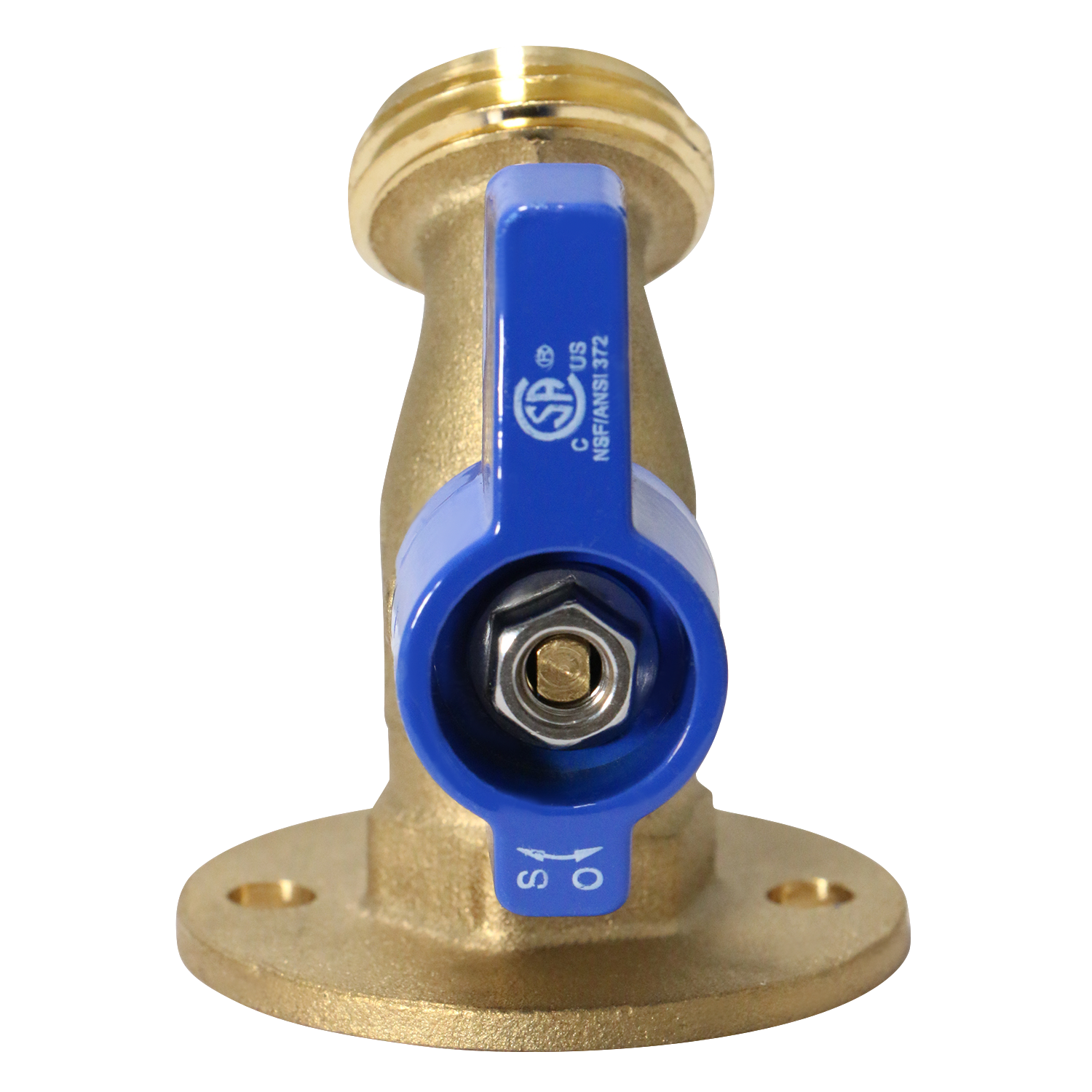  1/2" FPT x 3/4" GHT 1/4 Turn Hose Bibbs with Flange 1" CTS x 1" CTS x 1" PVC Push Fit Tee Push To Connect Tee Measuring 1/2" FPT x 3/4" GHT Specifically Hose BibbPush Fit PVC to CTS Tee