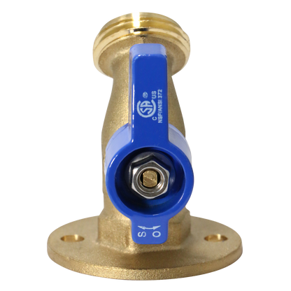  1/2" FPT x 3/4" GHT 1/4 Turn Hose Bibbs with Flange 1" CTS x 1" CTS x 1" PVC Push Fit Tee Push To Connect Tee Measuring 1/2" FPT x 3/4" GHT Specifically Hose BibbPush Fit PVC to CTS Tee