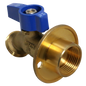 3/4 in FPT x 3/4 in GHT 1/4 Turn Hose Bibbs with Flange Measuring  Specifically Hose Bibb
