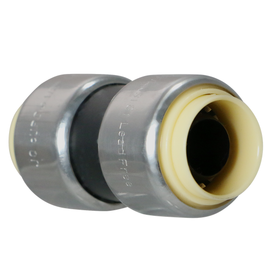 1/2" Push Fit Coupling Push To Connect Coupling PPSU Plastic 3/4" Push Fit Coupling Push To Connect Coupling PPSU Plastic Measuring 1/2" Specifically Push Fit Plastic CouplingPush Fit Plastic Coupling