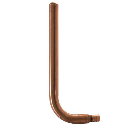  Pex Barb Crimp Copper Stub Out Measuring 1/2 inch Pex B Stub Out Elbow with Flange, 4"x 8" Specifically Pex Barb Crimp Stub Out