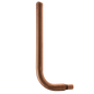  Pex Barb Crimp Copper Stub Out Measuring 1/2 inch Pex B Stub Out Elbow with Flange, 4"x 8" Specifically Pex Barb Crimp Stub Out