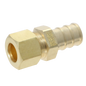  Pex Barb Crimp x OD Compression Transition Straight Adapter Measuring Pex B 1/2" x 3/8" OD Compression Specifically Pex Barb Crimp Adapter