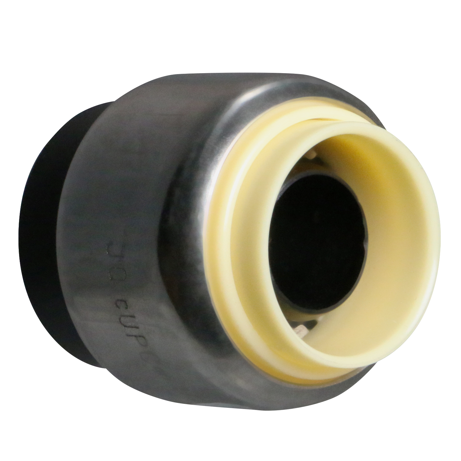  1/2" Push Fit Cap Push To Connect Cap PPSU Plastic 3/4" Push Fit Tee Push To Connect Tee PPSU Plastic Measuring 1/2" Specifically Push Fit Plastic CapPush Fit Plastic Tee