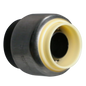  1/2" Push Fit Cap Push To Connect Cap PPSU Plastic 3/4" Push Fit Tee Push To Connect Tee PPSU Plastic Measuring 1/2" Specifically Push Fit Plastic CapPush Fit Plastic Tee