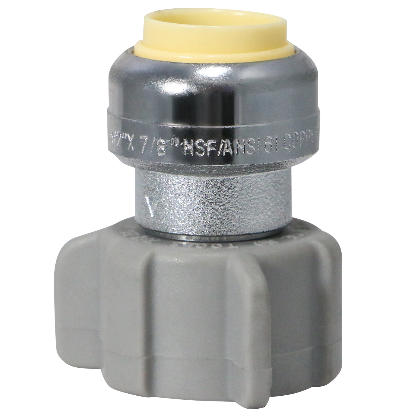  Push to Connect Ballcock Toilet Adapter Pex A Expansion Dual OD Compression Angle Valve Measuring Push Fit 1/2" x 7/8" Ballcock Specifically Push to Connect Toilet AdaptersPex A Expansion Valves