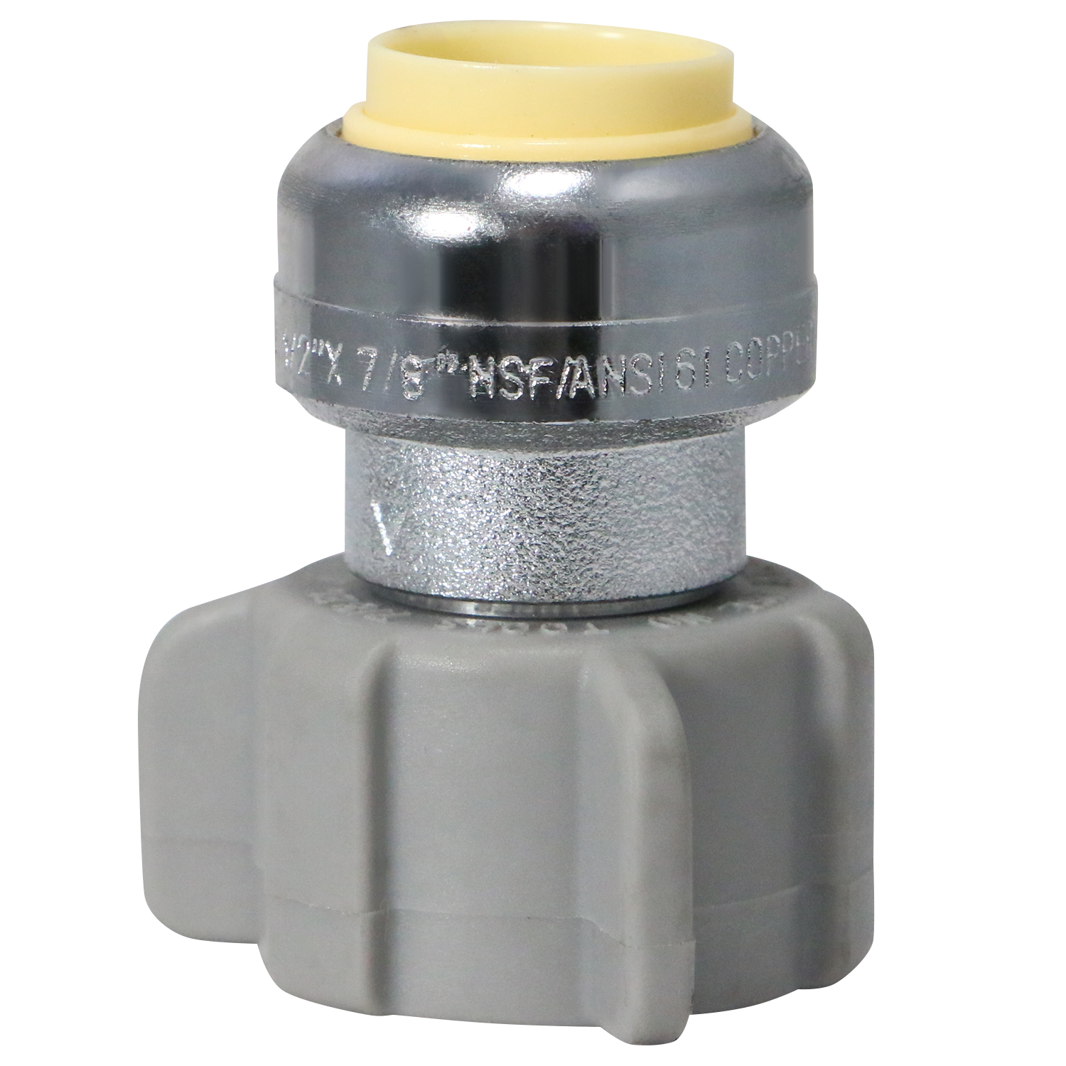  Push to Connect Ballcock Toilet Adapter Pex A Expansion Dual OD Compression Angle Valve Measuring Push Fit 1/2" x 7/8" Ballcock Specifically Push to Connect Toilet AdaptersPex A Expansion Valves