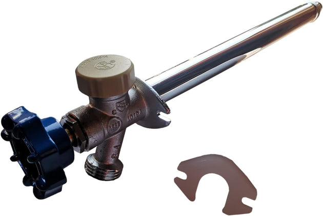 1/2 Inch Pex-A Expansion x 3/4 Inch GHT Valves Anti-Siphon Frost Free Sillcock 10 Inch Long