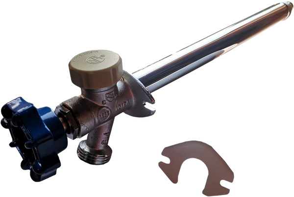 1/2 Inch Pex-A Expansion x 3/4 Inch GHT Valves Anti-Siphon Frost Free Sillcock 10 Inch Long