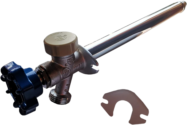 1/2 Inch Pex-A Expansion x 3/4 Inch GHT Valves Anti-Siphon Frost Free Sillcock 10 Inch Long