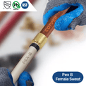 1 inch PEX-B Barb x 1 inch Female Sweat Adapter
