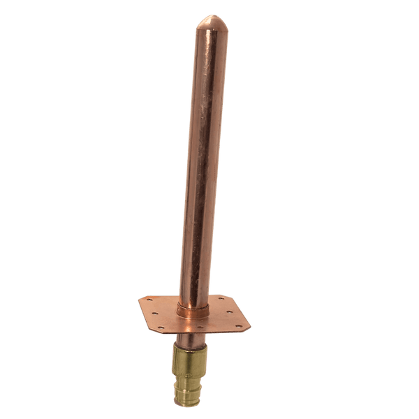 1/2 inch Pex-A Expansion Stub Out Straight with Flange 8 Inch Long